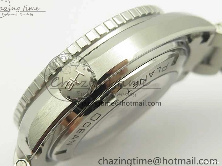 0208 EyeCatching Planet Ocean Professional Ceramic Bezel 45.5mm 1:1 VSF Best Edition Silver Markers on SS Bracelet A8500 Super Clone 8050